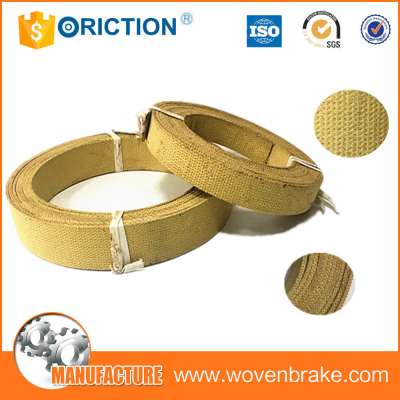 flexible yellow non asbestos crane brake roll lining